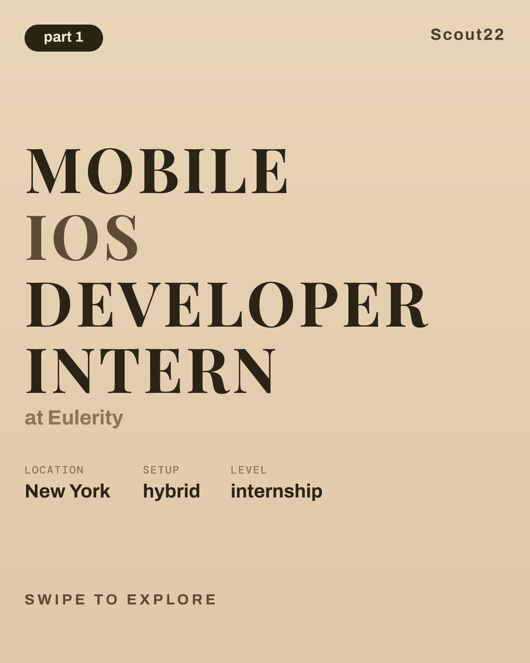 Mobile iOS Developer Intern at Eulerity