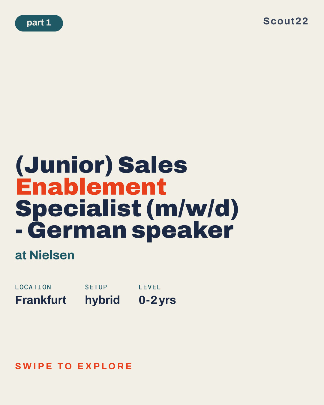 (Junior) Sales Enablement Specialist (m/w/d) - German speaker at Nielsen