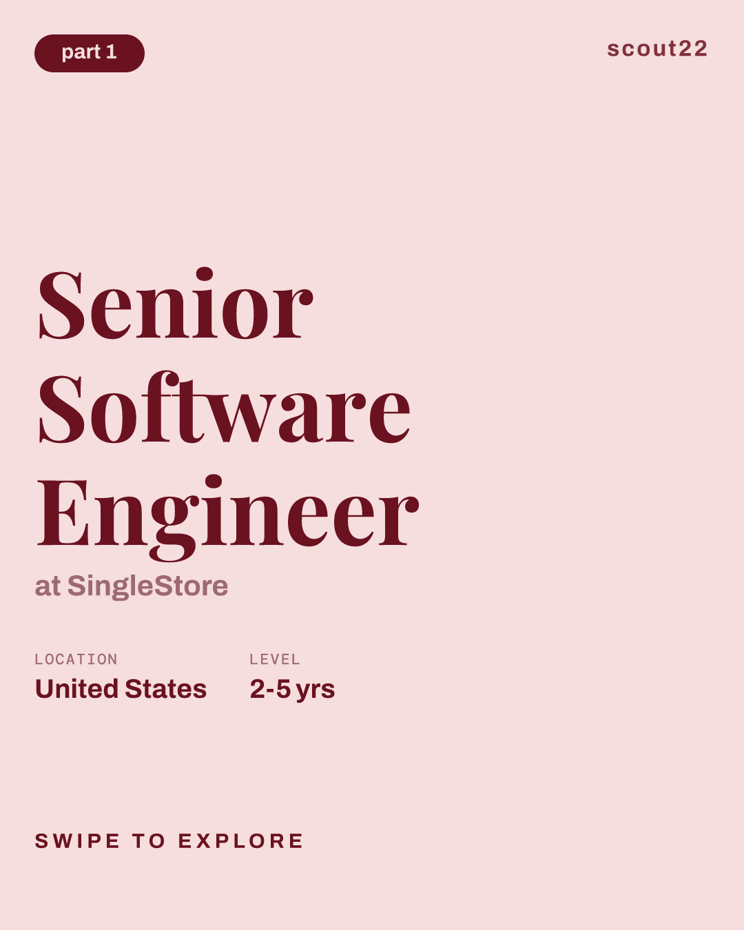 Senior Software Engineer at SingleStore