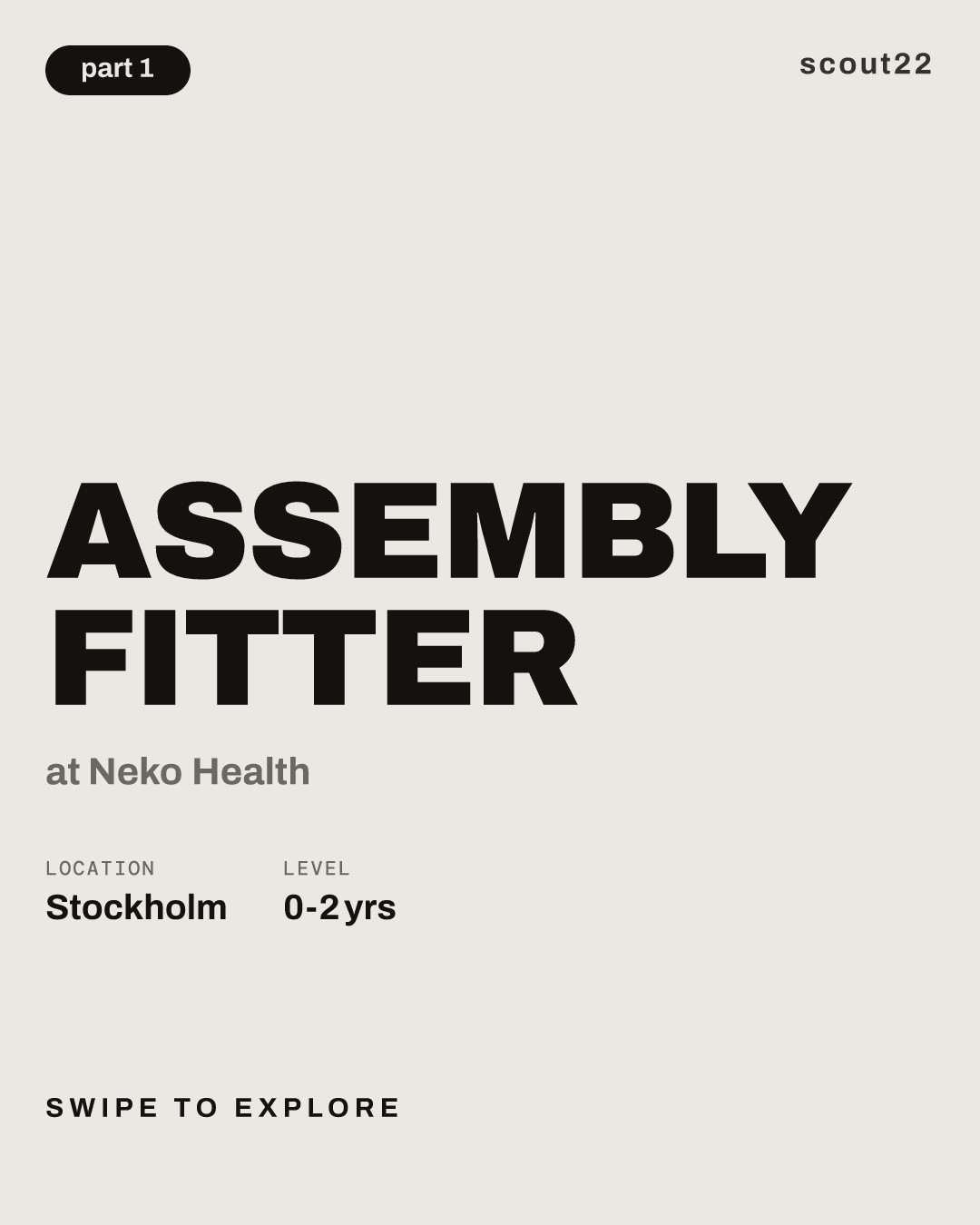 Assembly Fitter at Neko Health