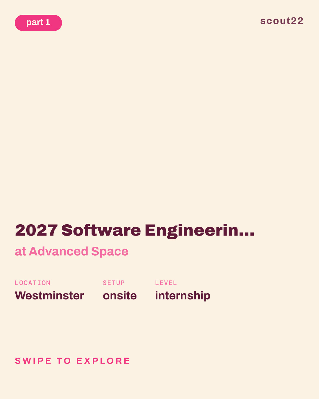 2027 Software Engineering Summer Internship at Advanced Space