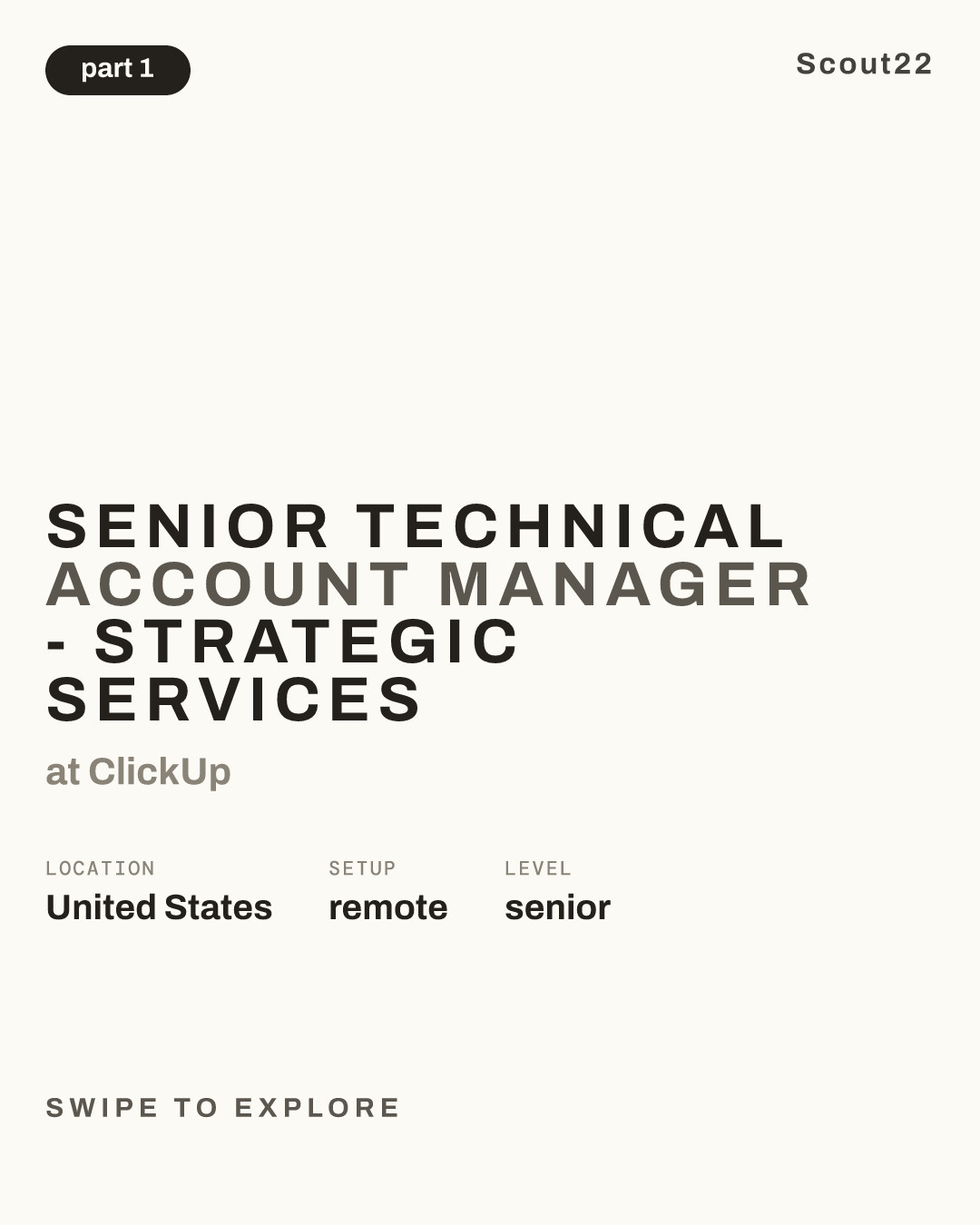 Senior Technical Account Manager - Strategic Services at ClickUp