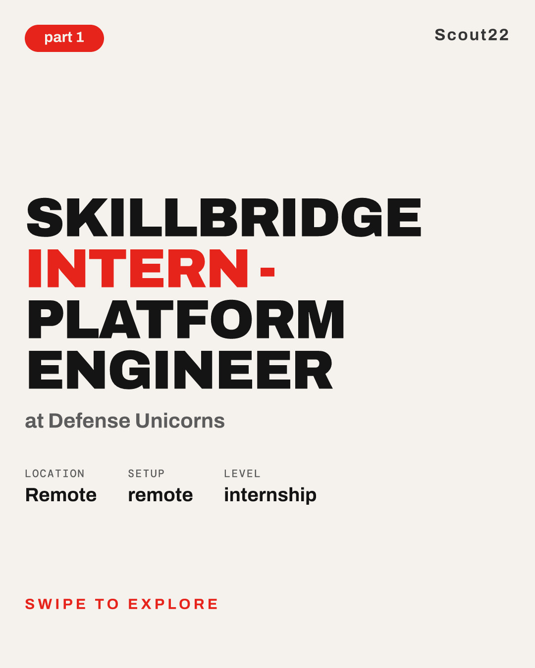 SkillBridge Intern - Platform Engineer at Defense Unicorns