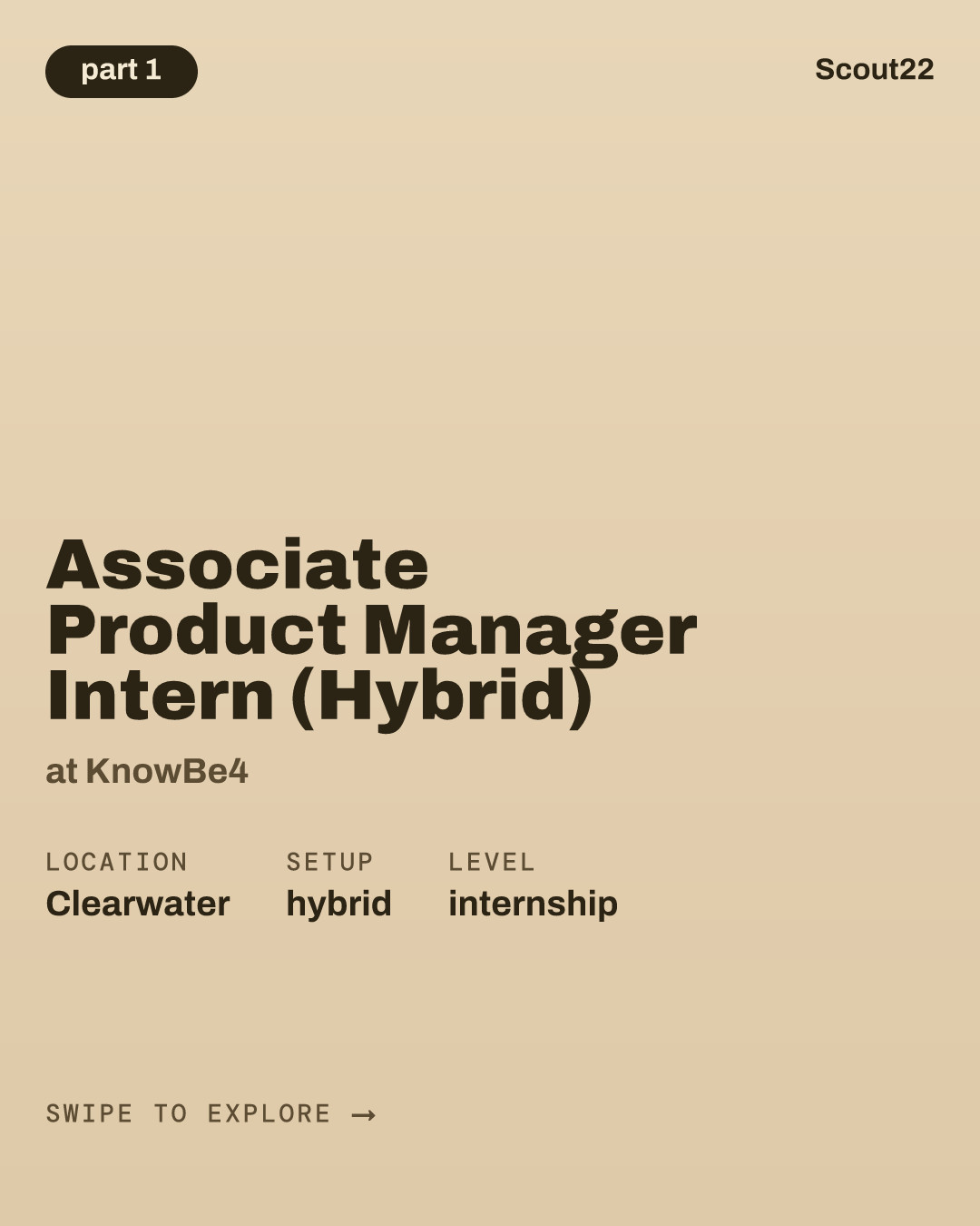 Associate Product Manager Intern (Hybrid) at KnowBe4