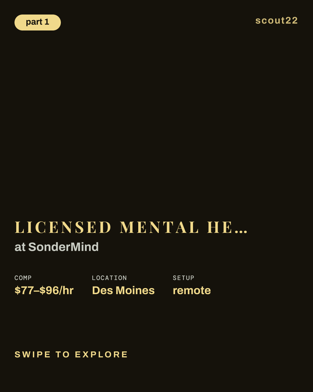 Licensed Mental Health Therapist (Iowa) at SonderMind