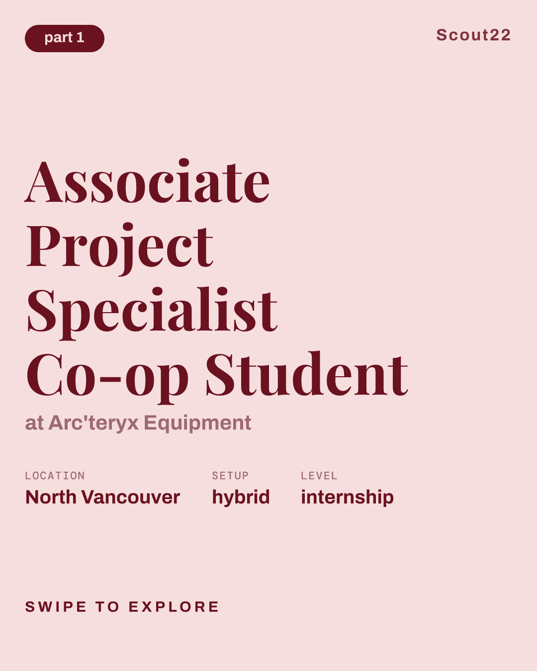 Associate Project Specialist Co-op Student at Arc'teryx Equipment