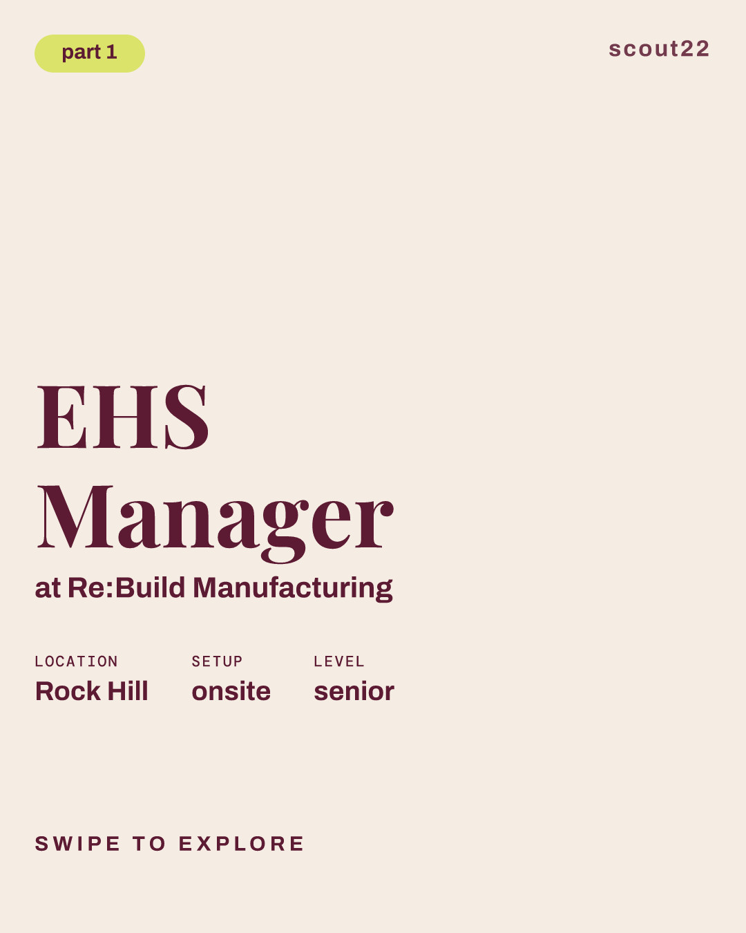 EHS Manager at Re:Build Manufacturing
