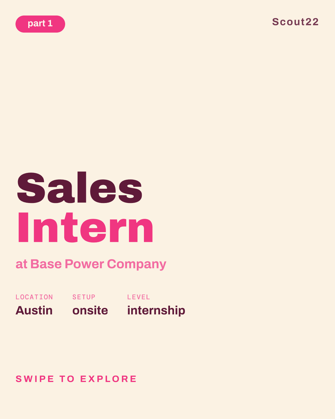 Sales Intern at Base Power Company