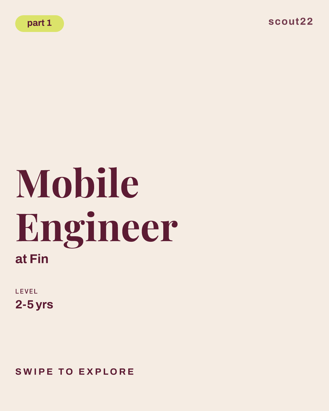 Mobile Engineer at Fin