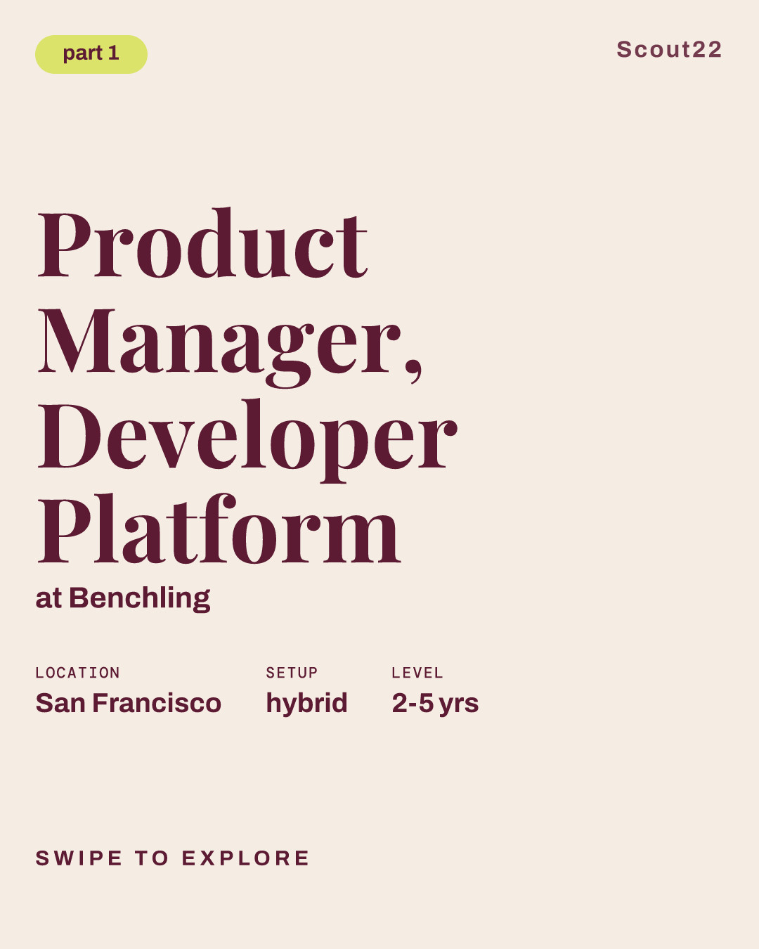 Product Manager, Developer Platform at Benchling