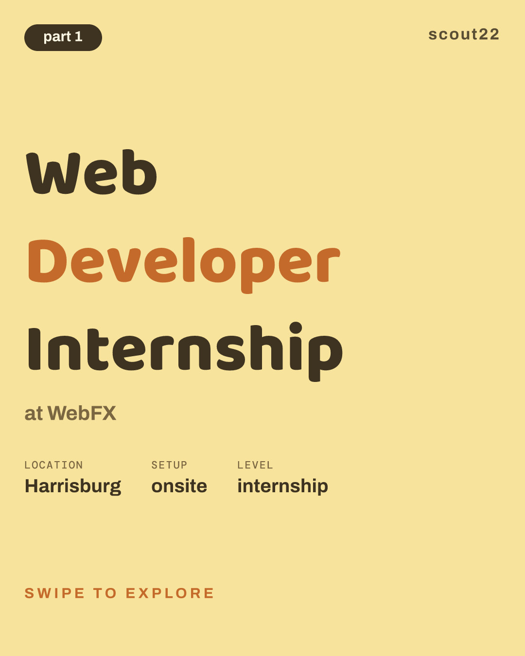 Web Developer Internship at WebFX