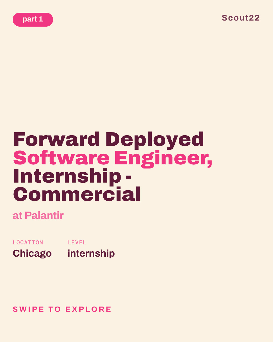 Forward Deployed Software Engineer, Internship - Commercial at Palantir