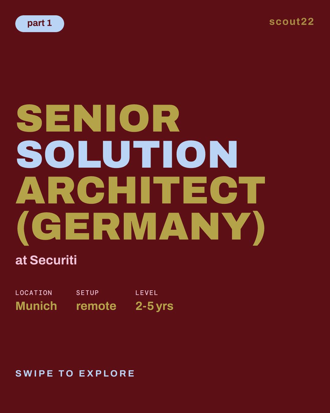 Senior Solution Architect (Germany) at Securiti