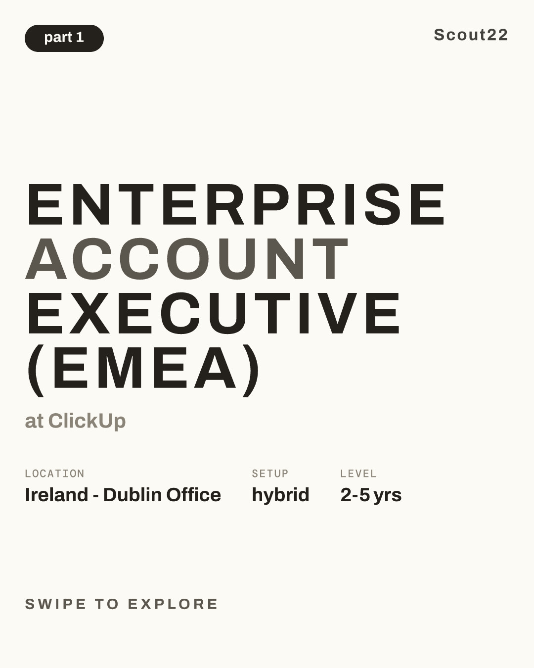 Enterprise Account Executive (EMEA) at ClickUp
