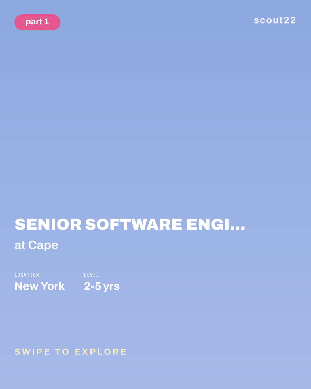 Senior Software Engineer, Developer Experience at Cape