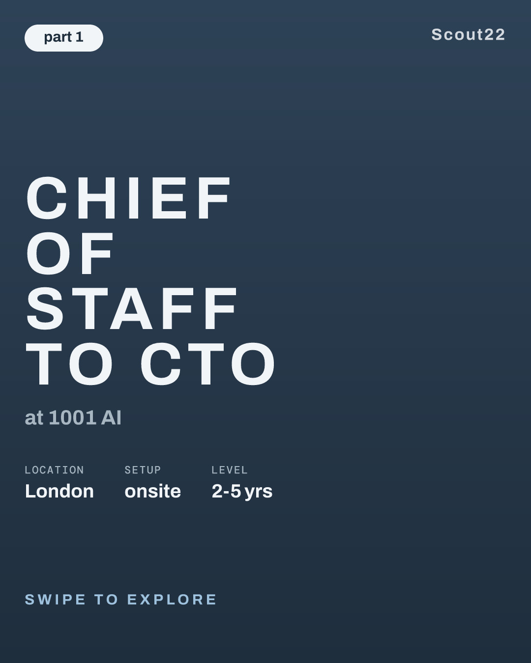 Chief of Staff to CTO at 1001 AI