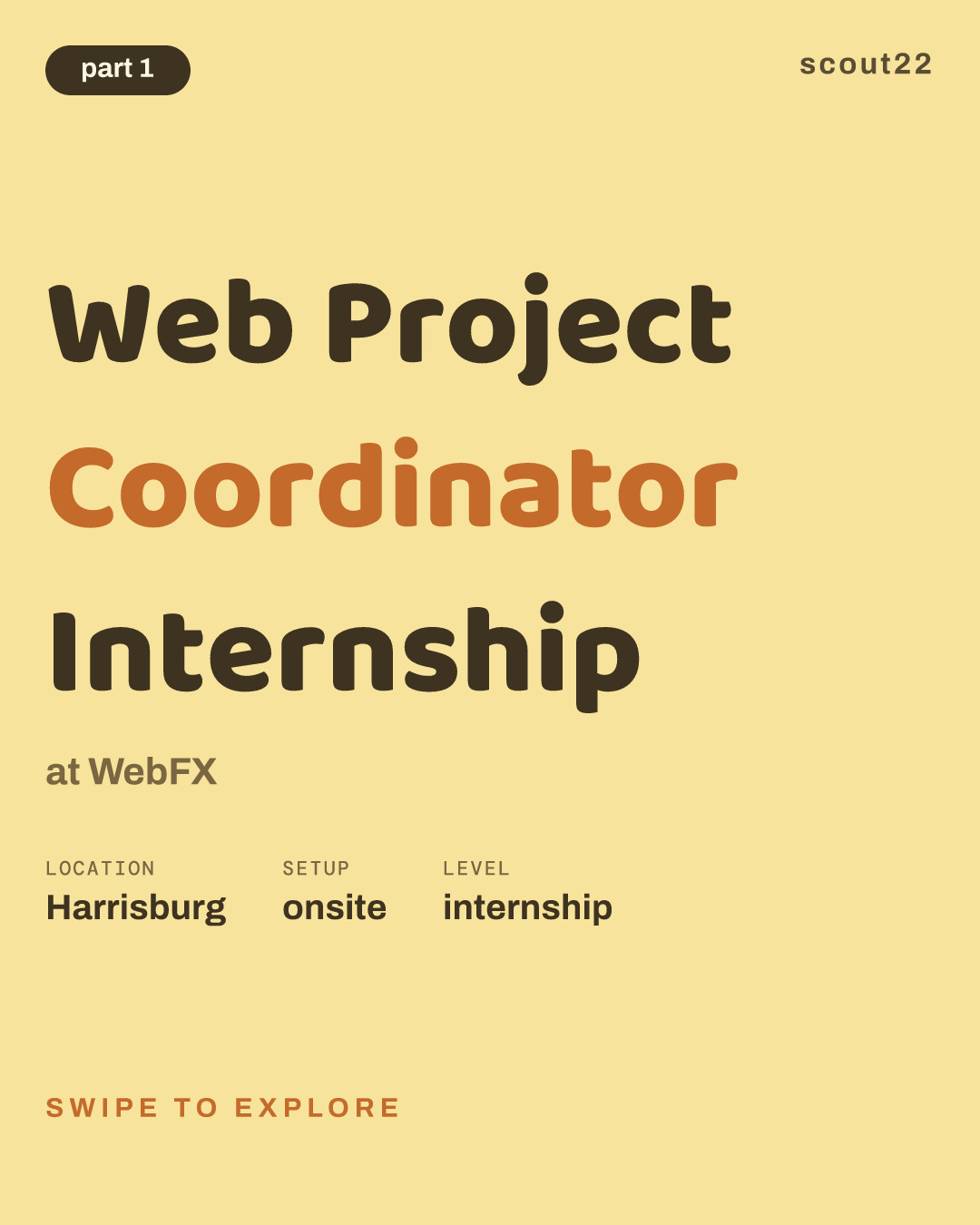 Web Project Coordinator Internship at WebFX
