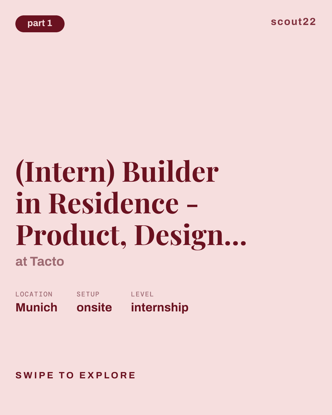 (Intern) Builder in Residence - Product, Design, Engineering at Tacto