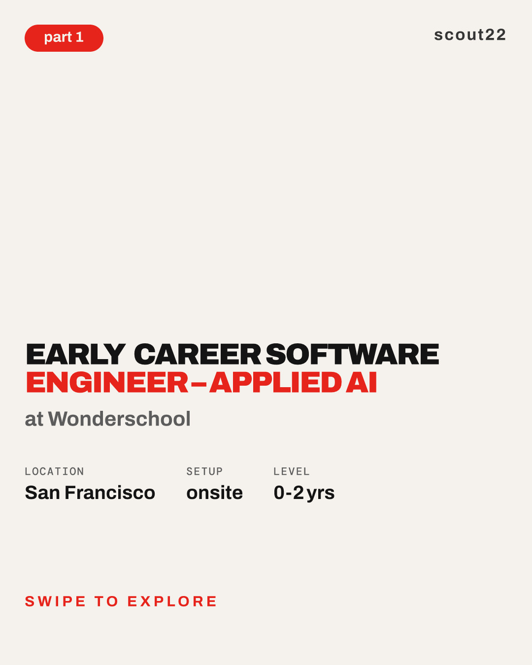 Early Career Software Engineer – Applied AI at Wonderschool