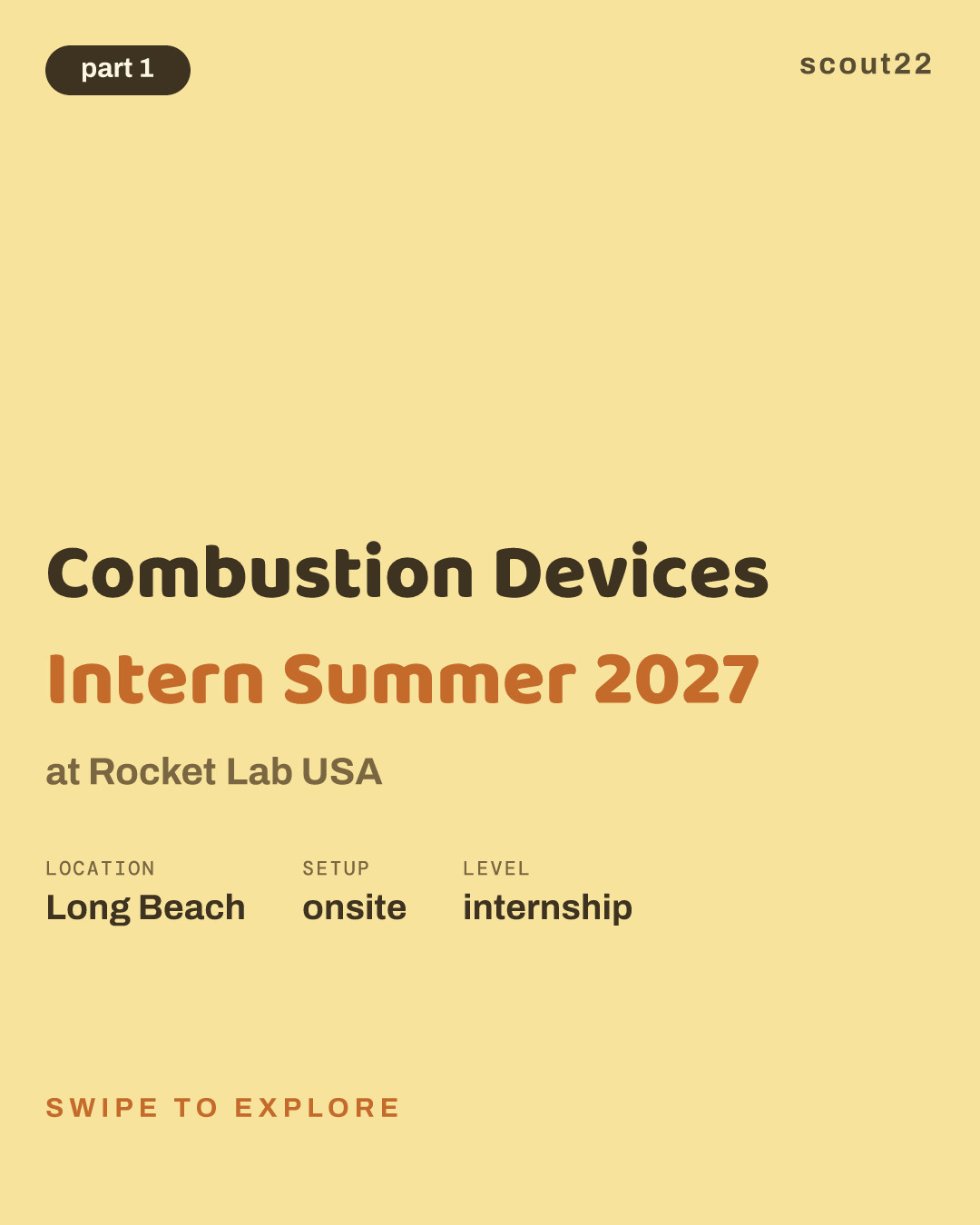 Combustion Devices Intern Summer 2027 at Rocket Lab USA