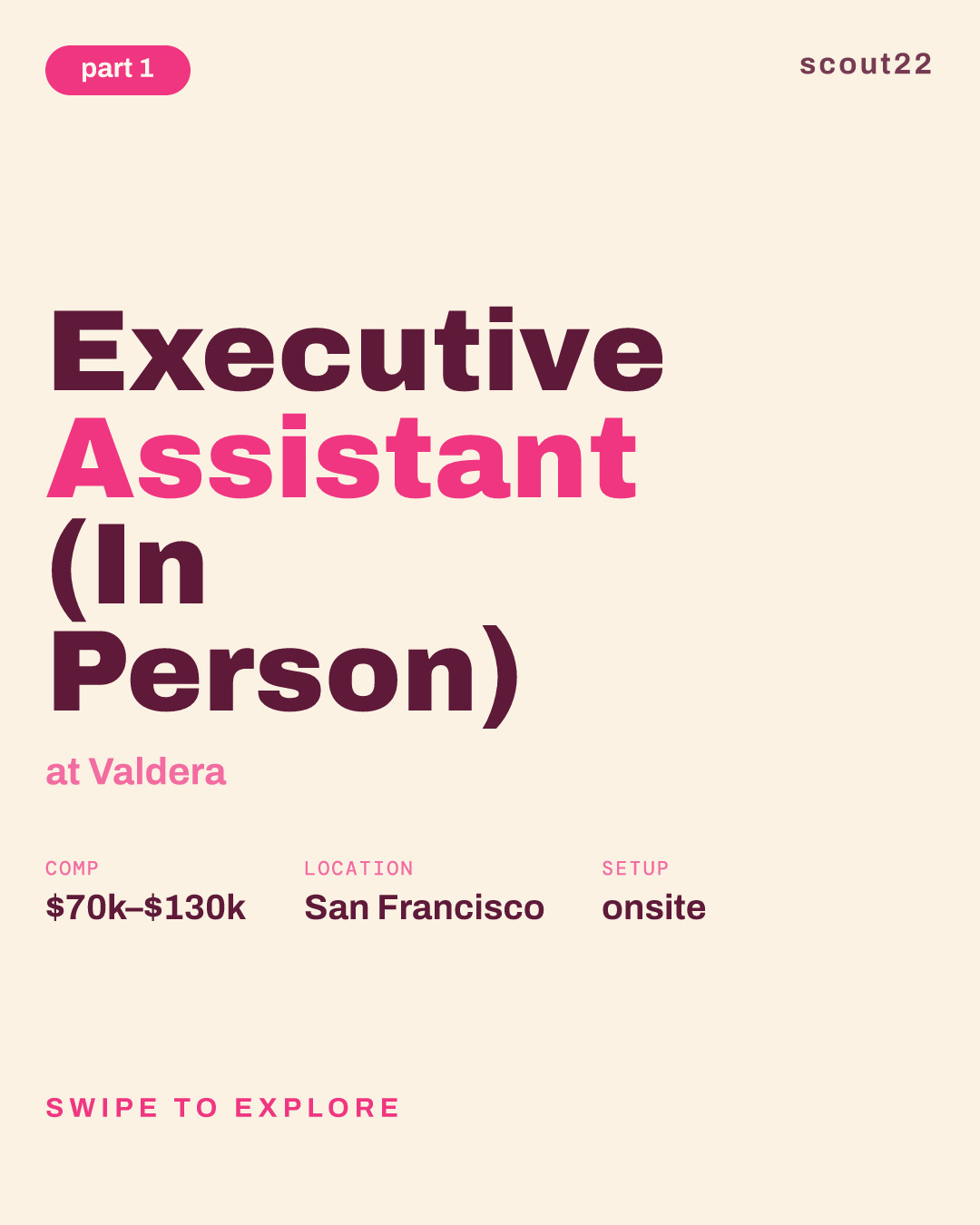 Executive Assistant (In Person) at Valdera