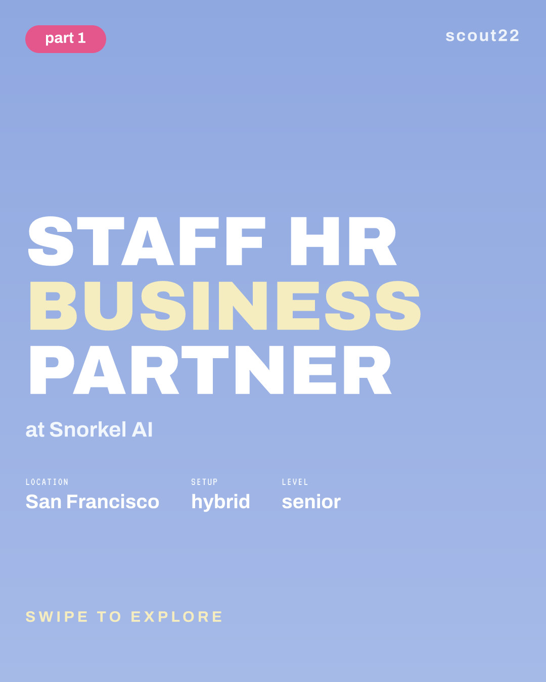 Staff HR Business Partner at Snorkel AI