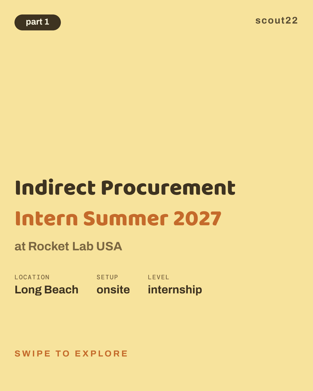 Indirect Procurement Intern Summer 2027 at Rocket Lab USA