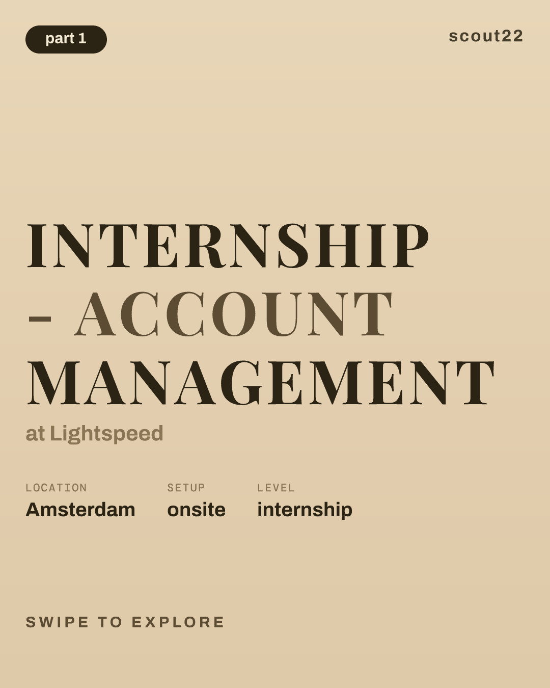 Internship - Account Management at Lightspeed