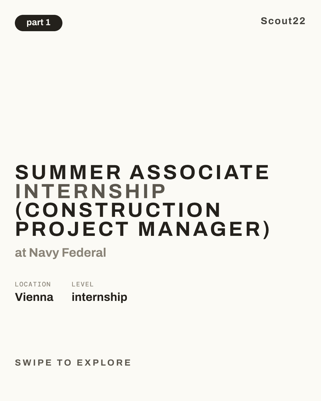 Summer Associate Internship (Construction Project Manager) at Navy Federal
