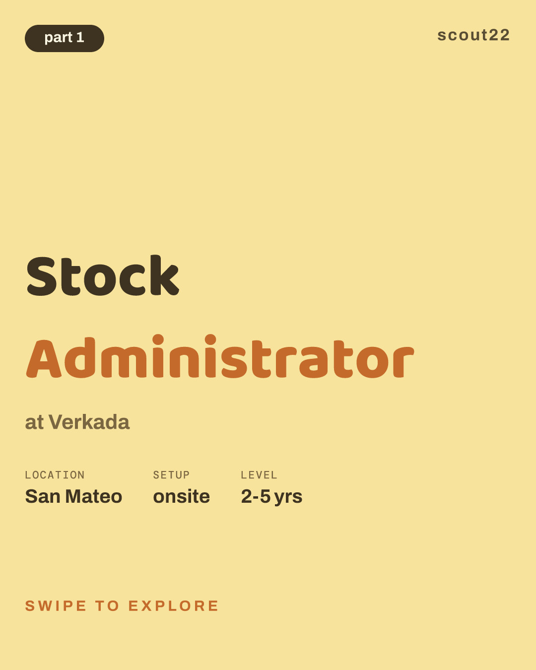 Stock Administrator at Verkada