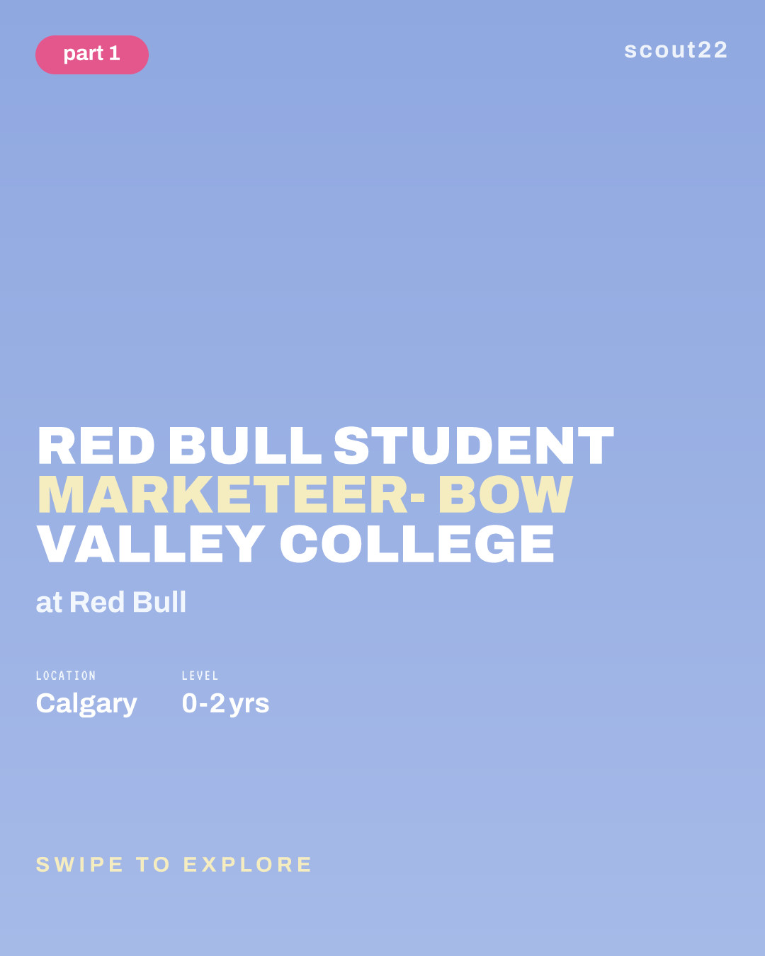 Red Bull Student Marketeer- Bow Valley College at Red Bull