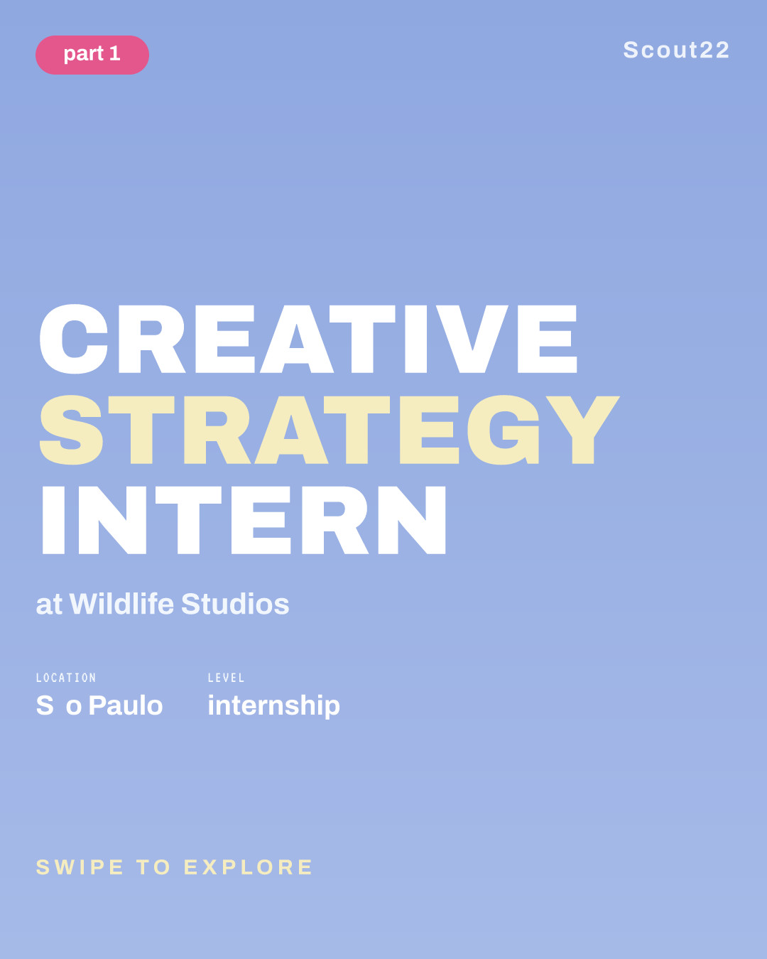 Creative Strategy Intern at Wildlife Studios