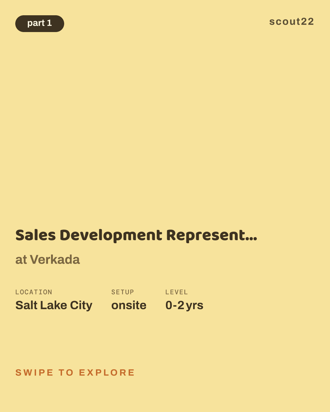 Sales Development Representative (AAE), Salt Lake City at Verkada