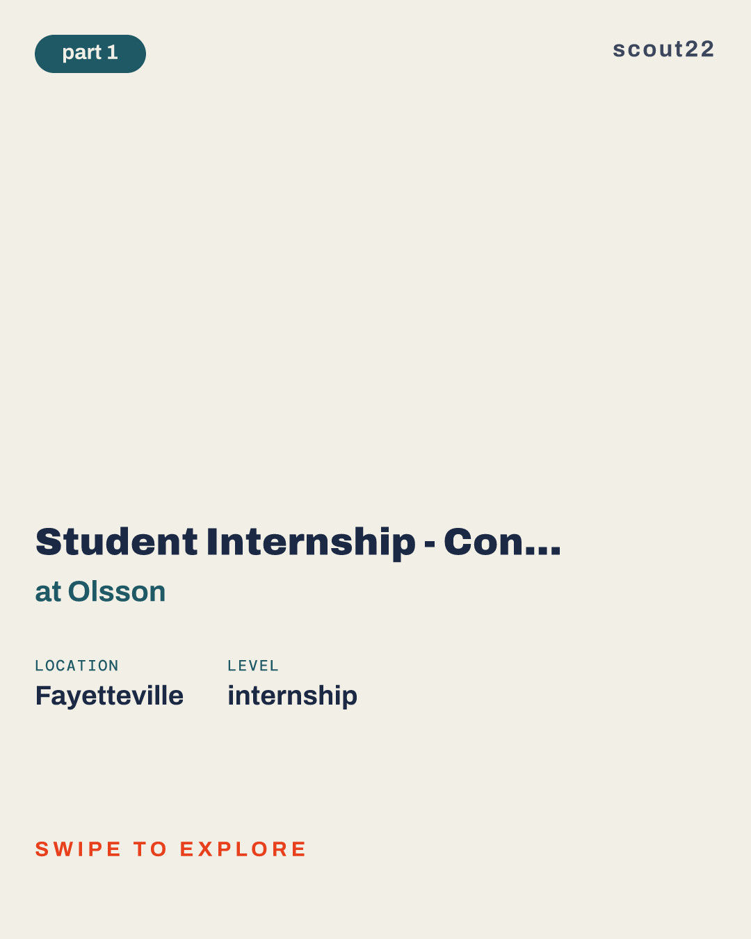 Student Internship - Construction Administration and Management at Olsson
