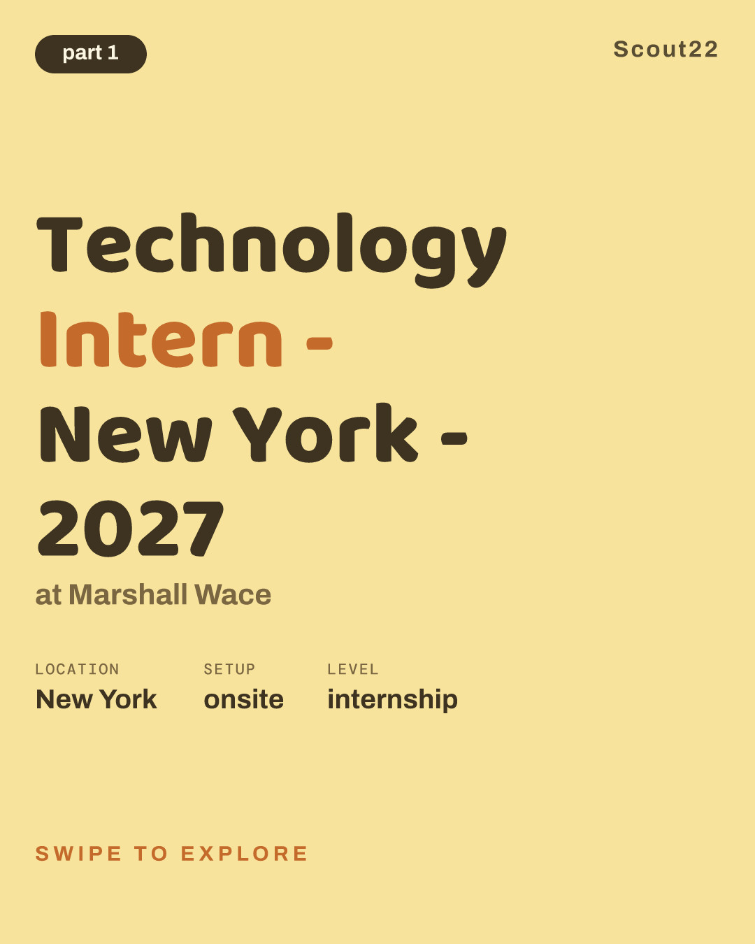 Technology Intern - New York - 2027 at Marshall Wace