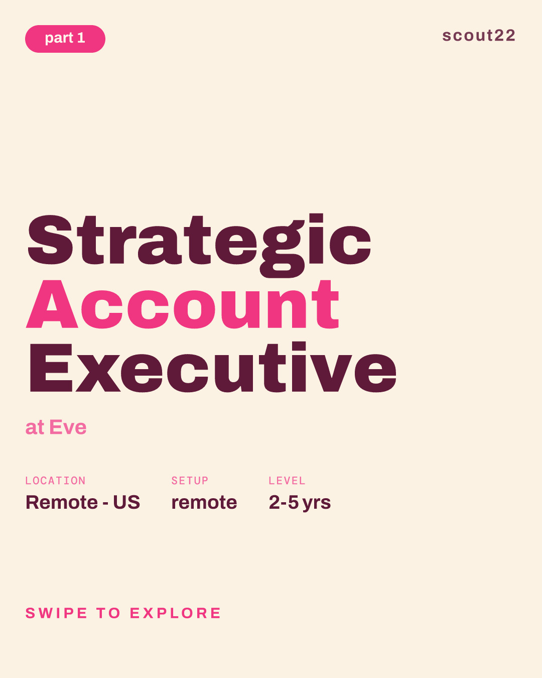 Strategic Account Executive at Eve