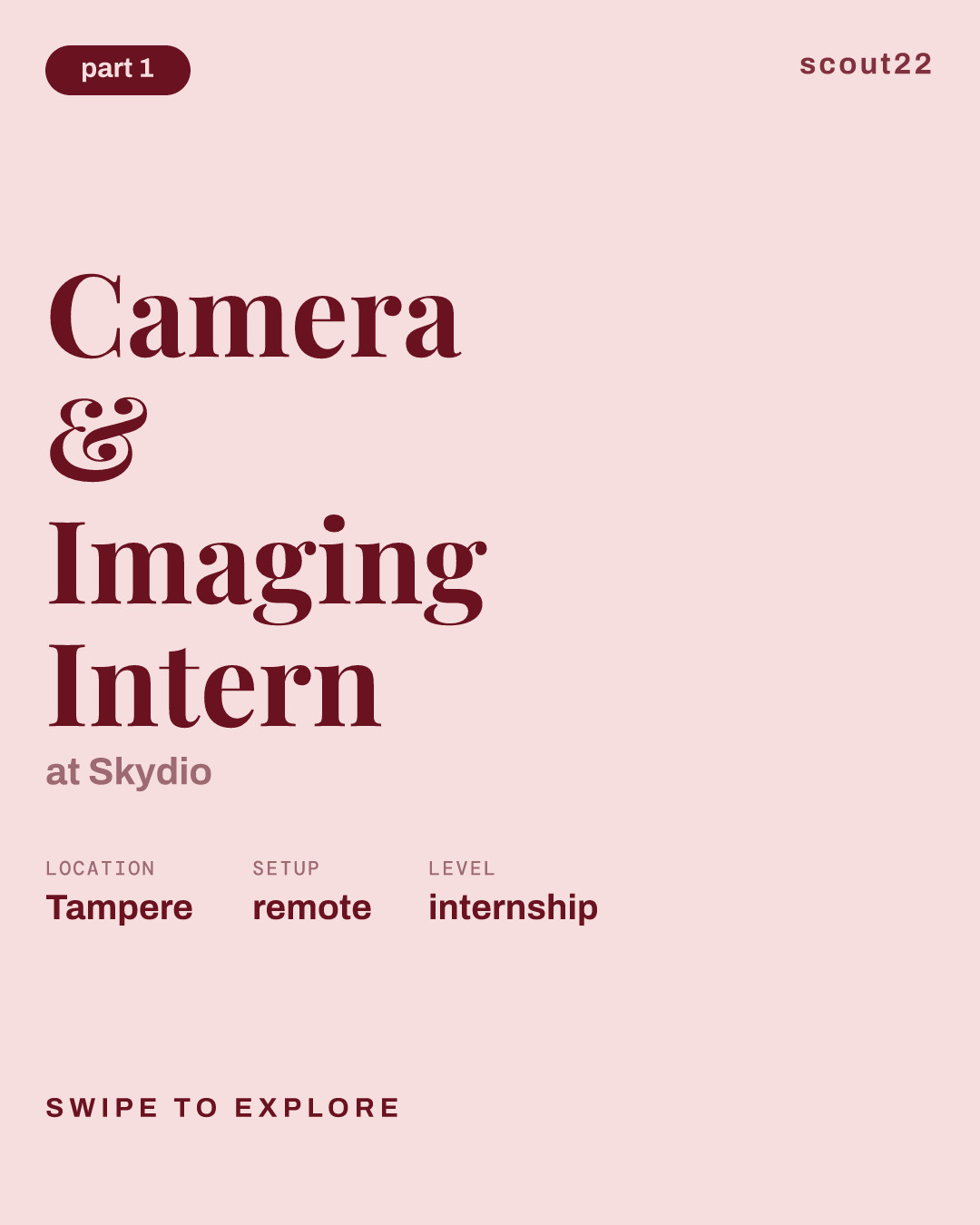 Camera & Imaging Intern at Skydio