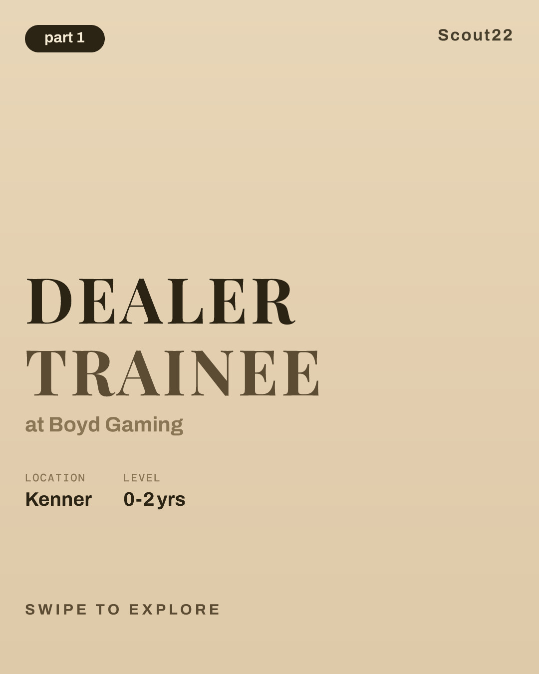 Dealer Trainee at Boyd Gaming