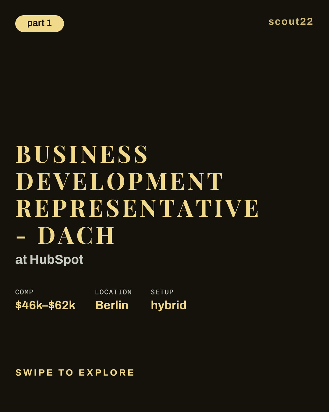 Business Development Representative - DACH at HubSpot