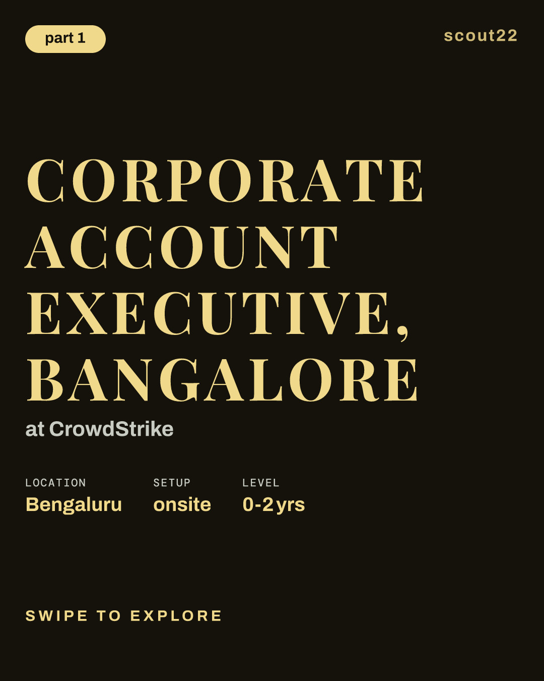 Corporate Account Executive, Bangalore at CrowdStrike