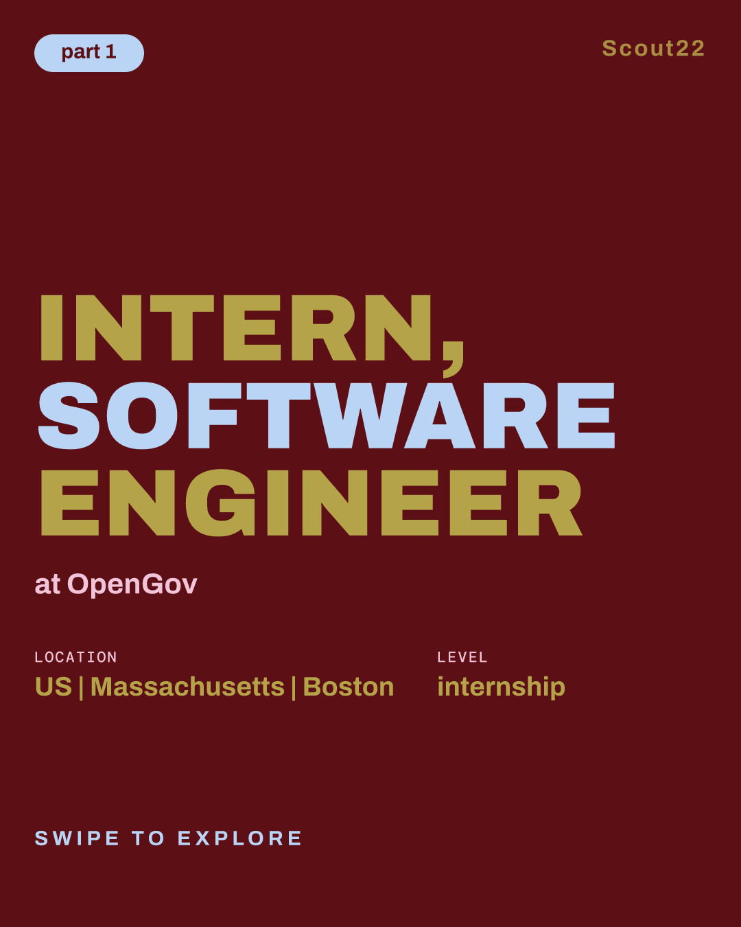 Intern, Software Engineer at OpenGov