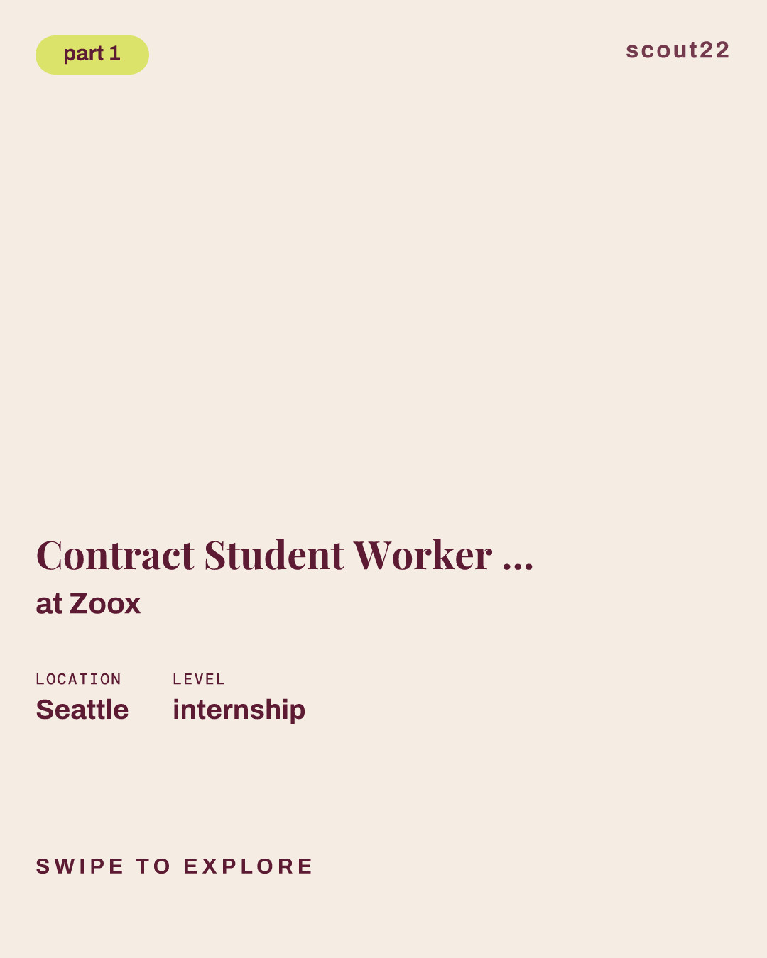 Contract Student Worker - Forward Deployed Automation Engineer (40 hrs/wk) at Zoox