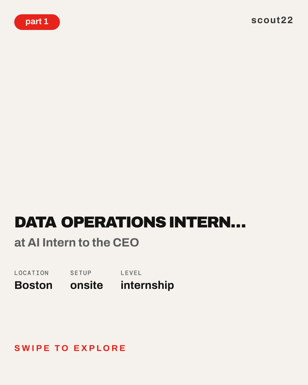 Data Operations Intern (Summer 2027) at AI Intern to the CEO