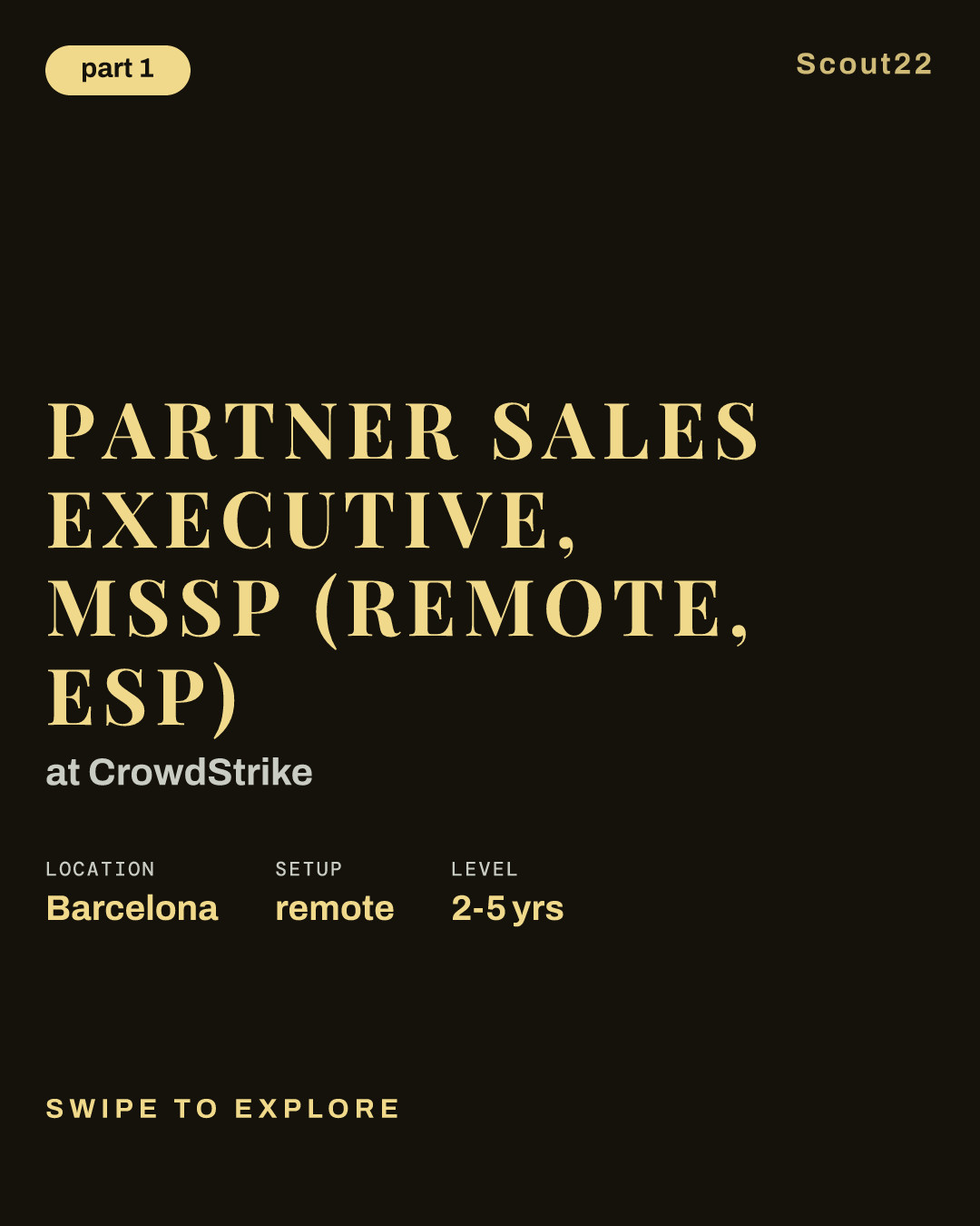 Partner Sales Executive, MSSP (Remote, ESP) at CrowdStrike