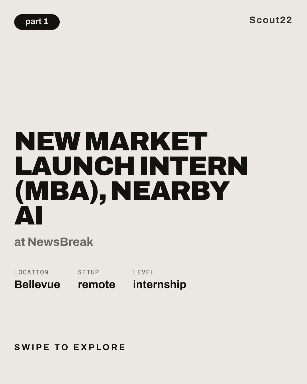 New Market Launch Intern (MBA), Nearby AI at NewsBreak