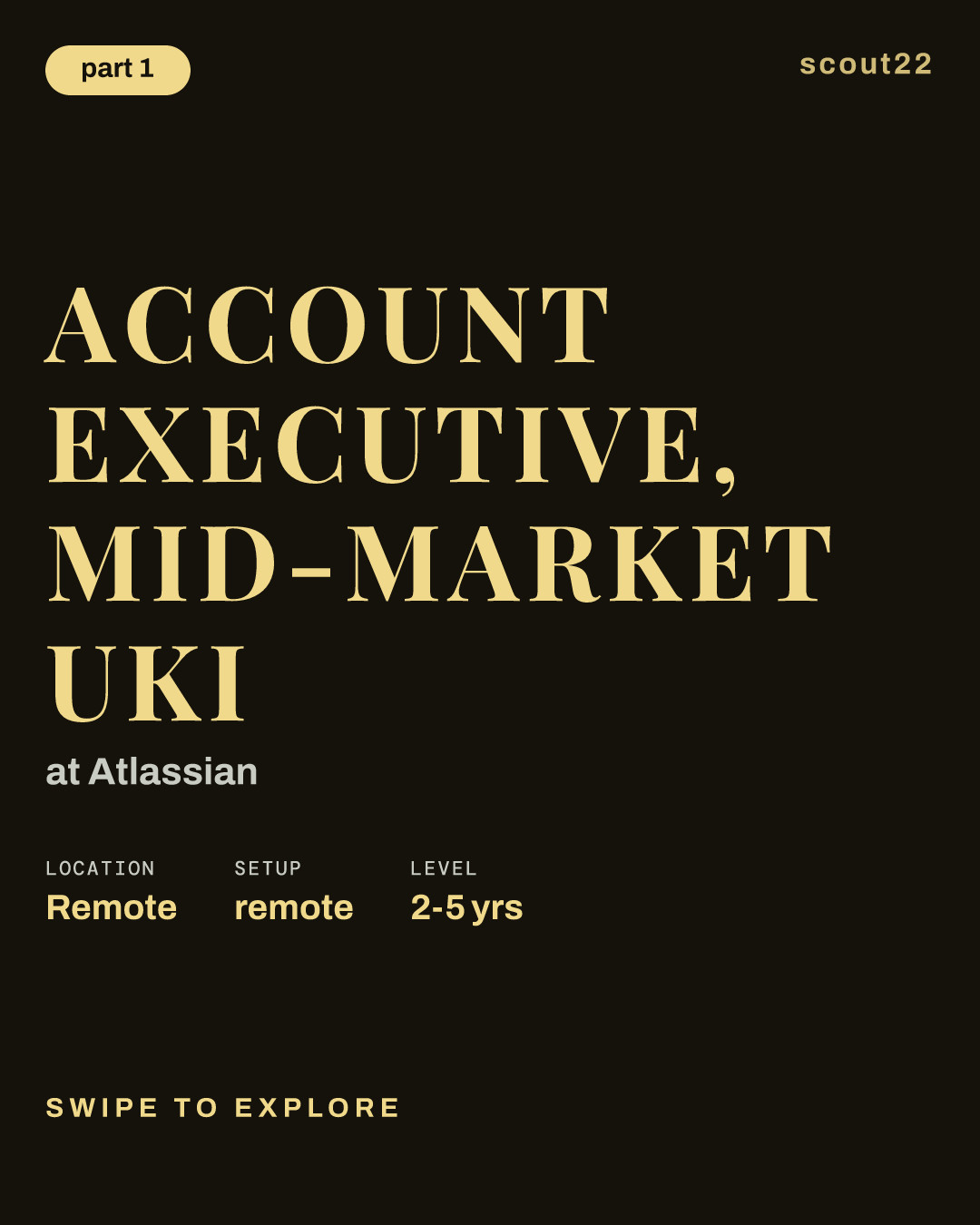 Account Executive, Mid-Market UKI at Atlassian