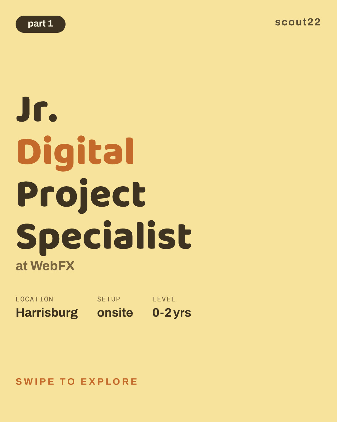 Jr. Digital Project Specialist at WebFX