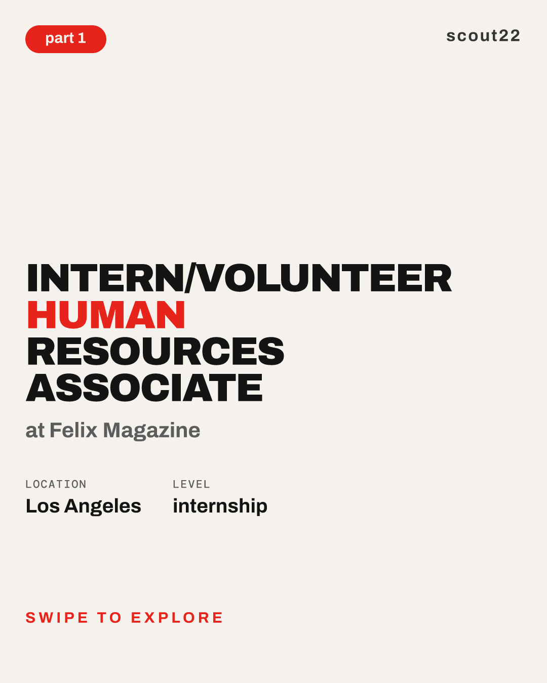 Intern/Volunteer Human Resources Associate at Felix Magazine