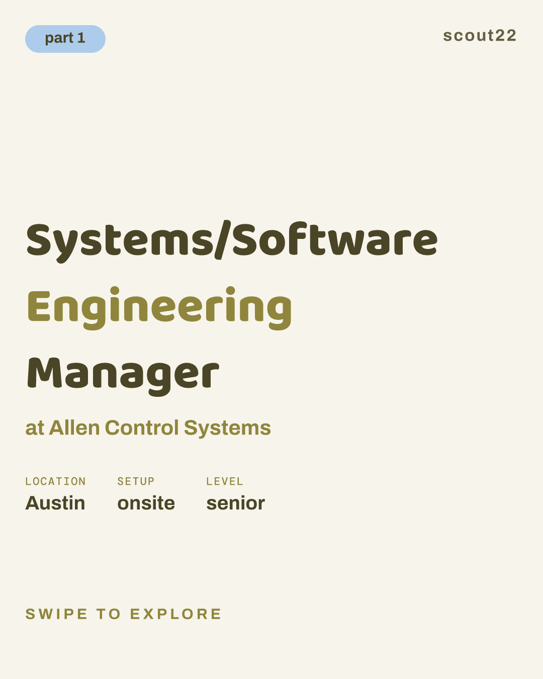 Systems/Software Engineering Manager at Allen Control Systems