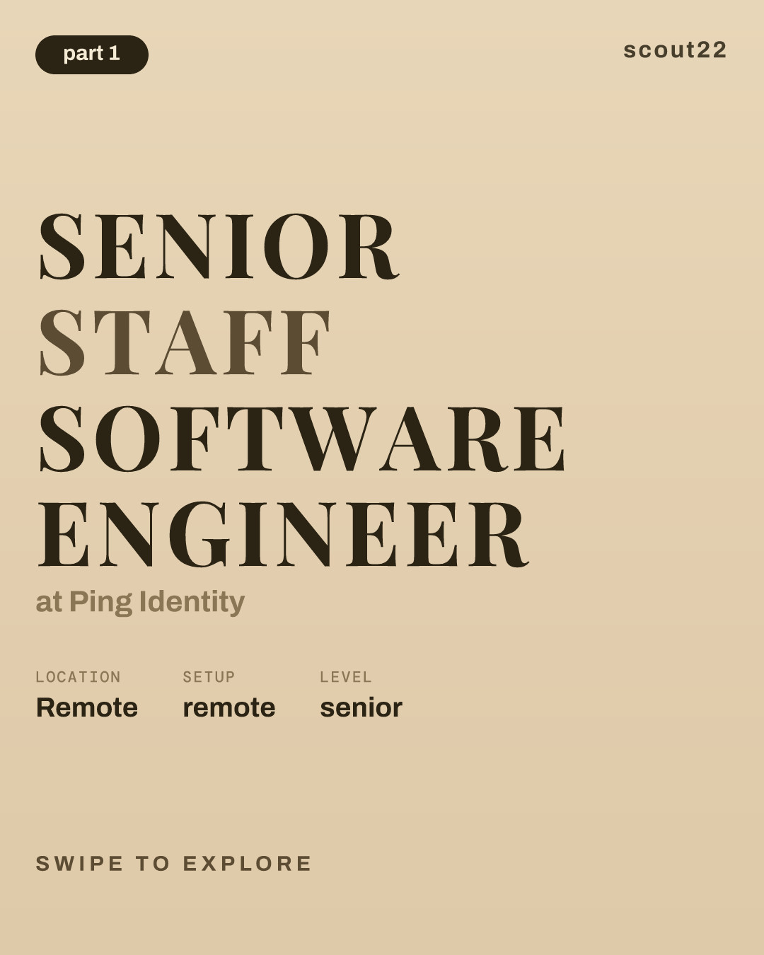 Senior Staff Software Engineer at Ping Identity